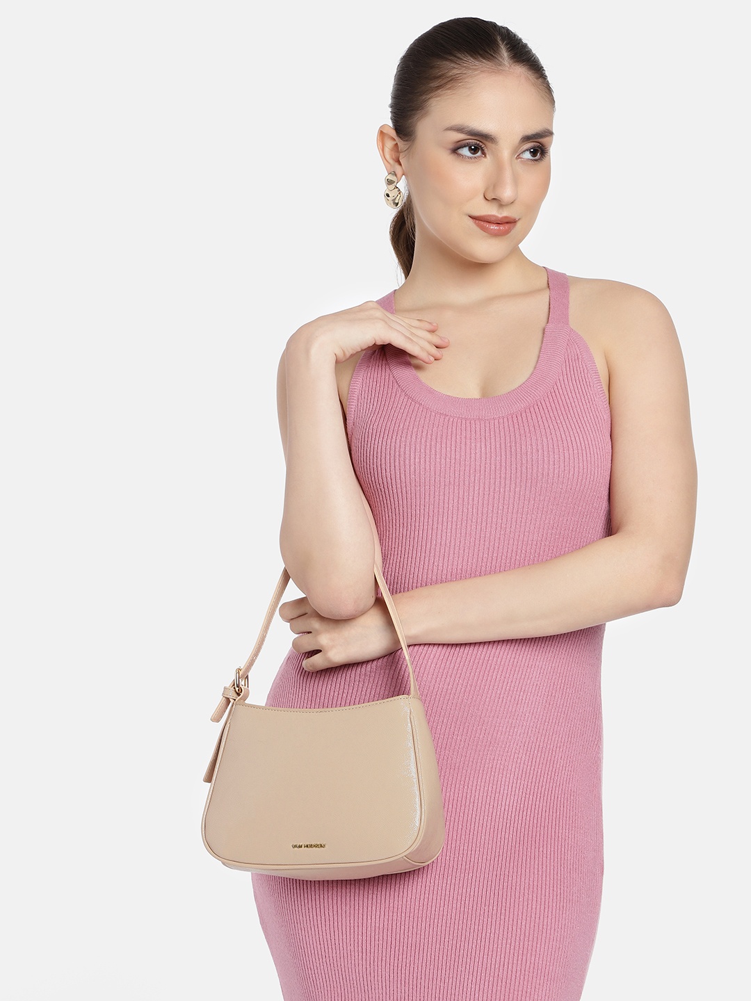 

Van Heusen Structured Shoulder Bag, Beige