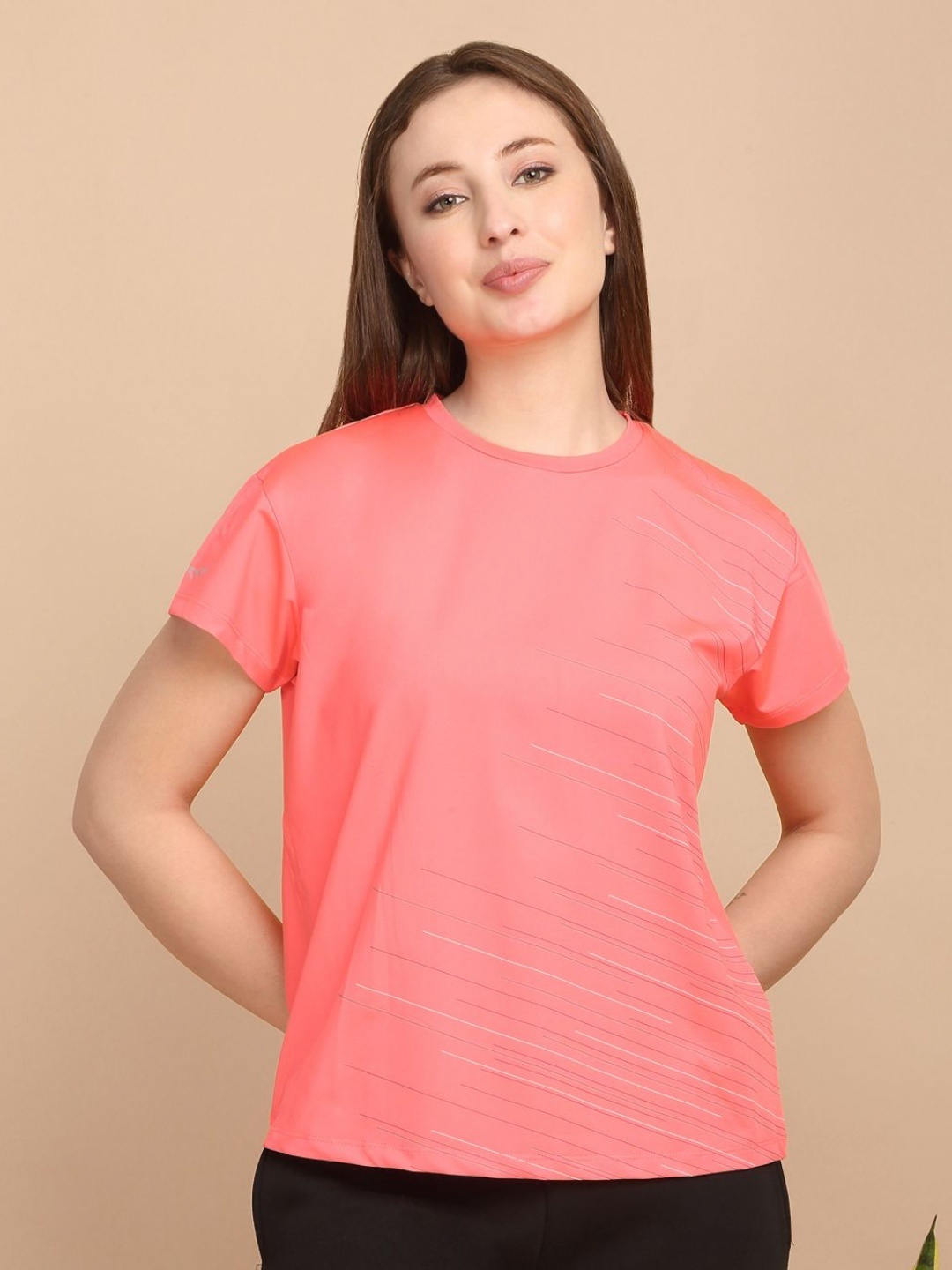 

Sweet Dreams Striped T-shirt, Peach