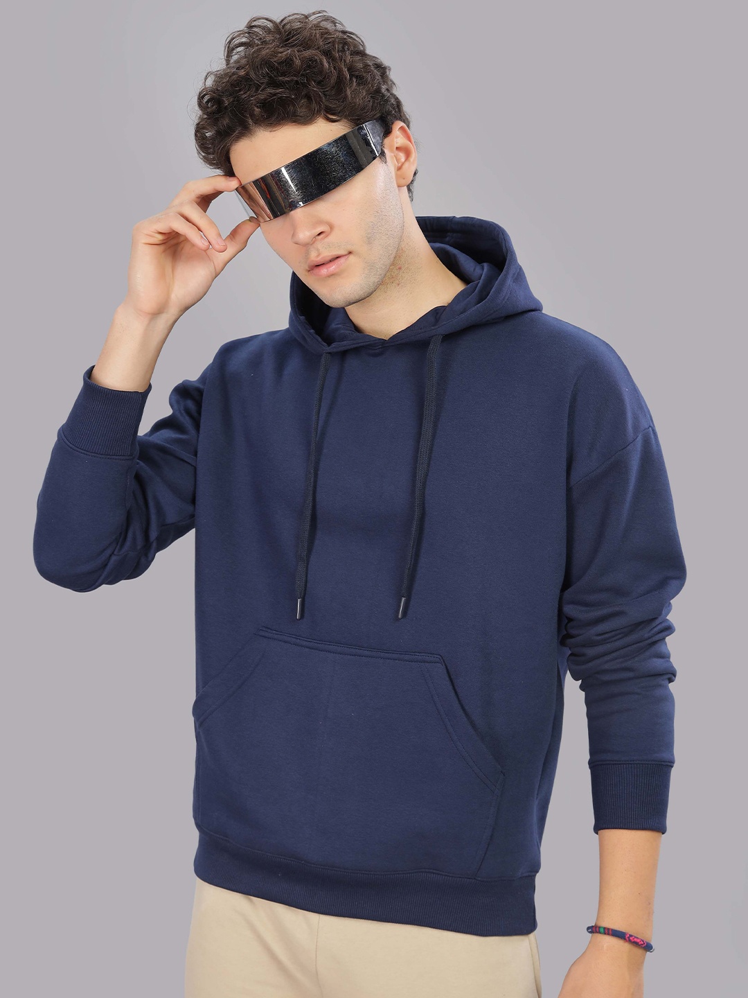 

TOMHIDDLE Men Hooded Sweatshirt, Blue