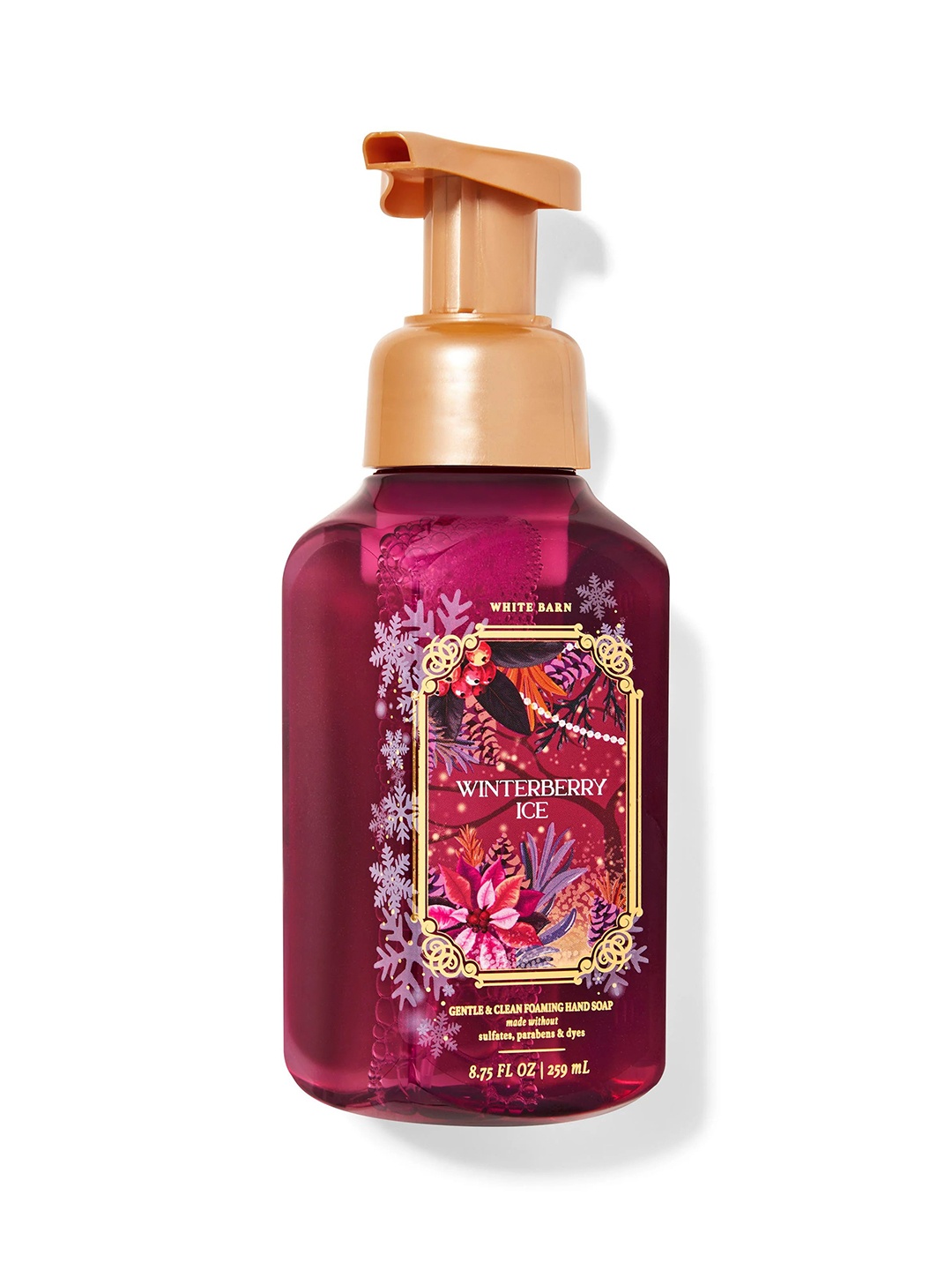 

Bath & Body Works Winterberry Ice Gentle & Clean Foaming Hand Soap - 259 ml, Pink