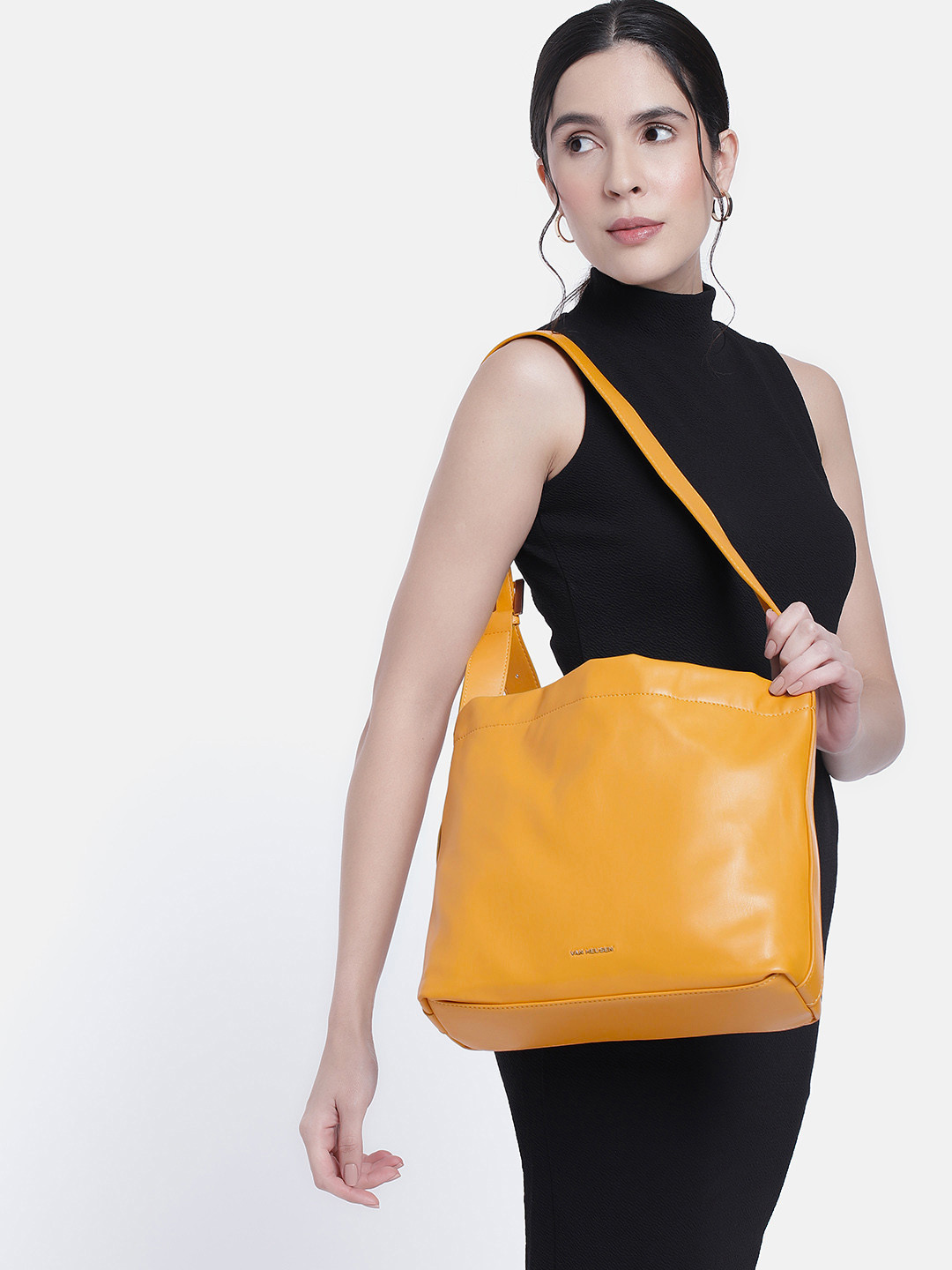 

Van Heusen Women Solid Shoulder Bag, Mustard