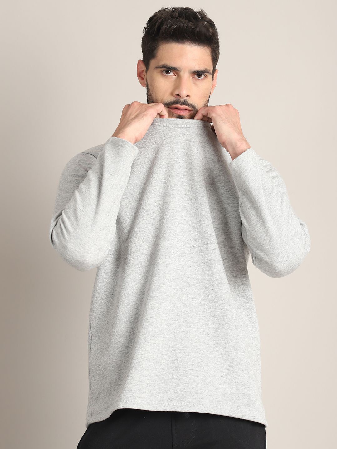 

Rute Men Cotton Long Sleeves Sweatshirt, Grey