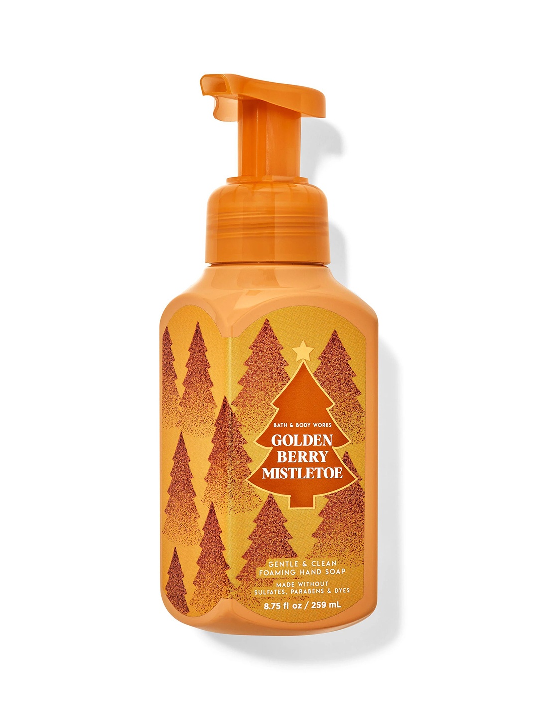 

Bath & Body Works Golden Berry Mistletoe Gentle & Clean Foaming Hand Wash - 259ml, Gold