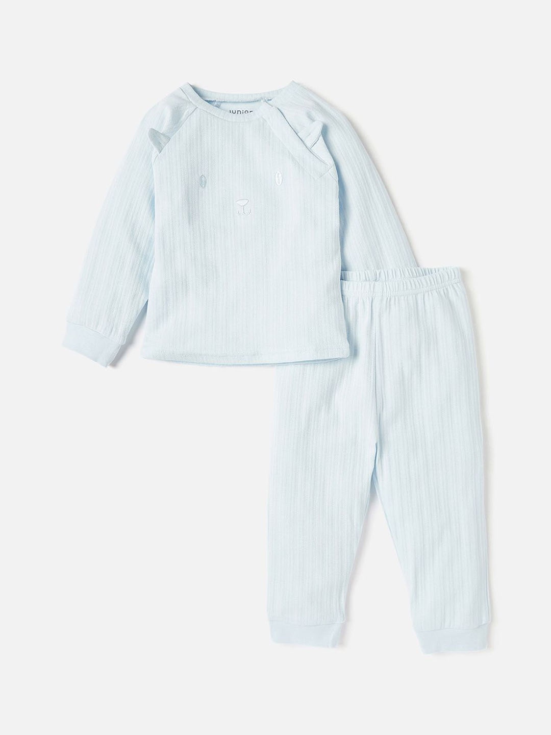 

Juniors by Babyshop Boys Pure Cotton T-shirt and Pyjama Night suit, Blue