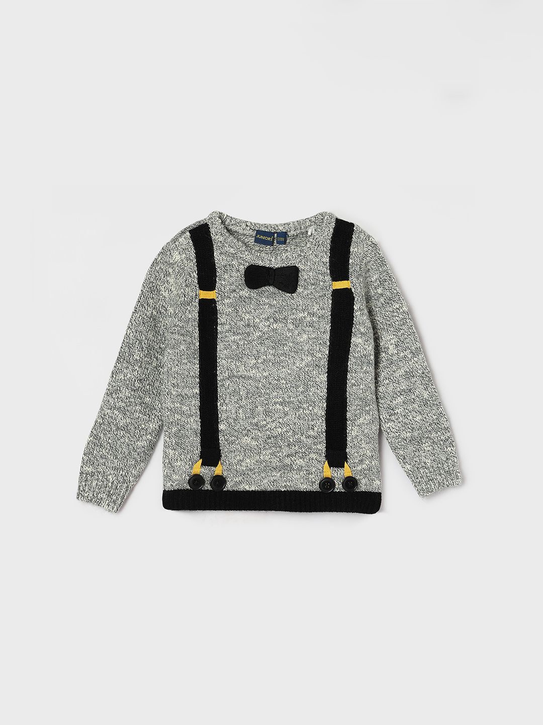 

Juniors by Lifestyle Boys Round Neck Pullover, Grey