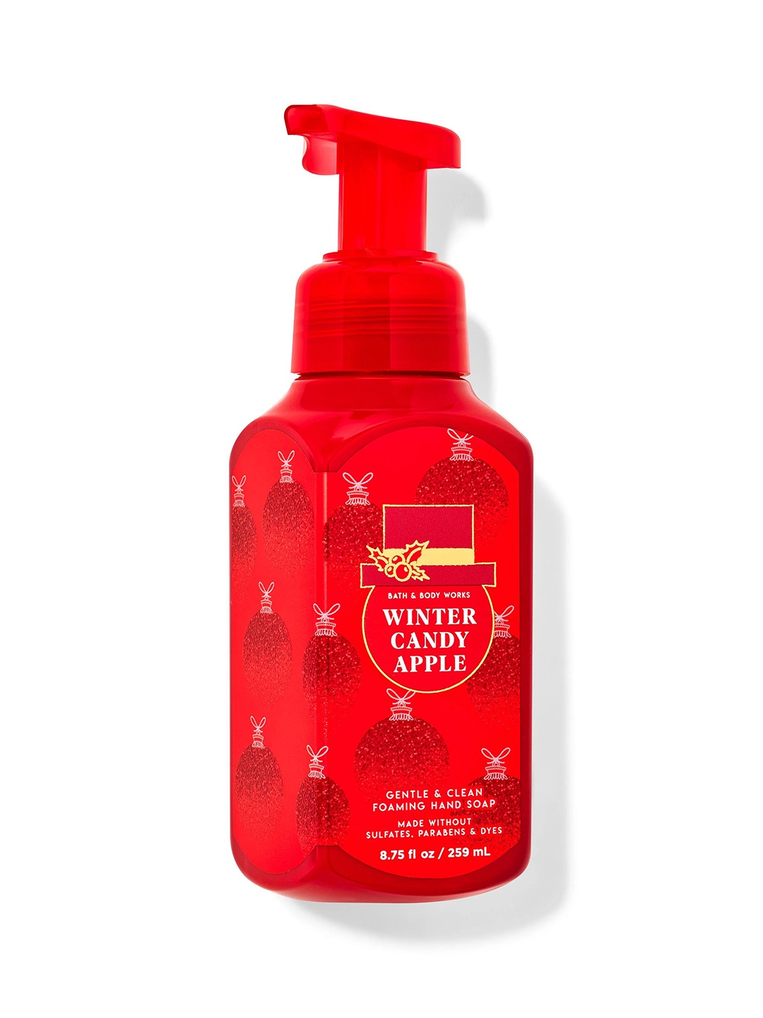 

Bath & Body Works Winter Candy Apple Gentle & Clean Foaming Hand Wash - 259ml, Red