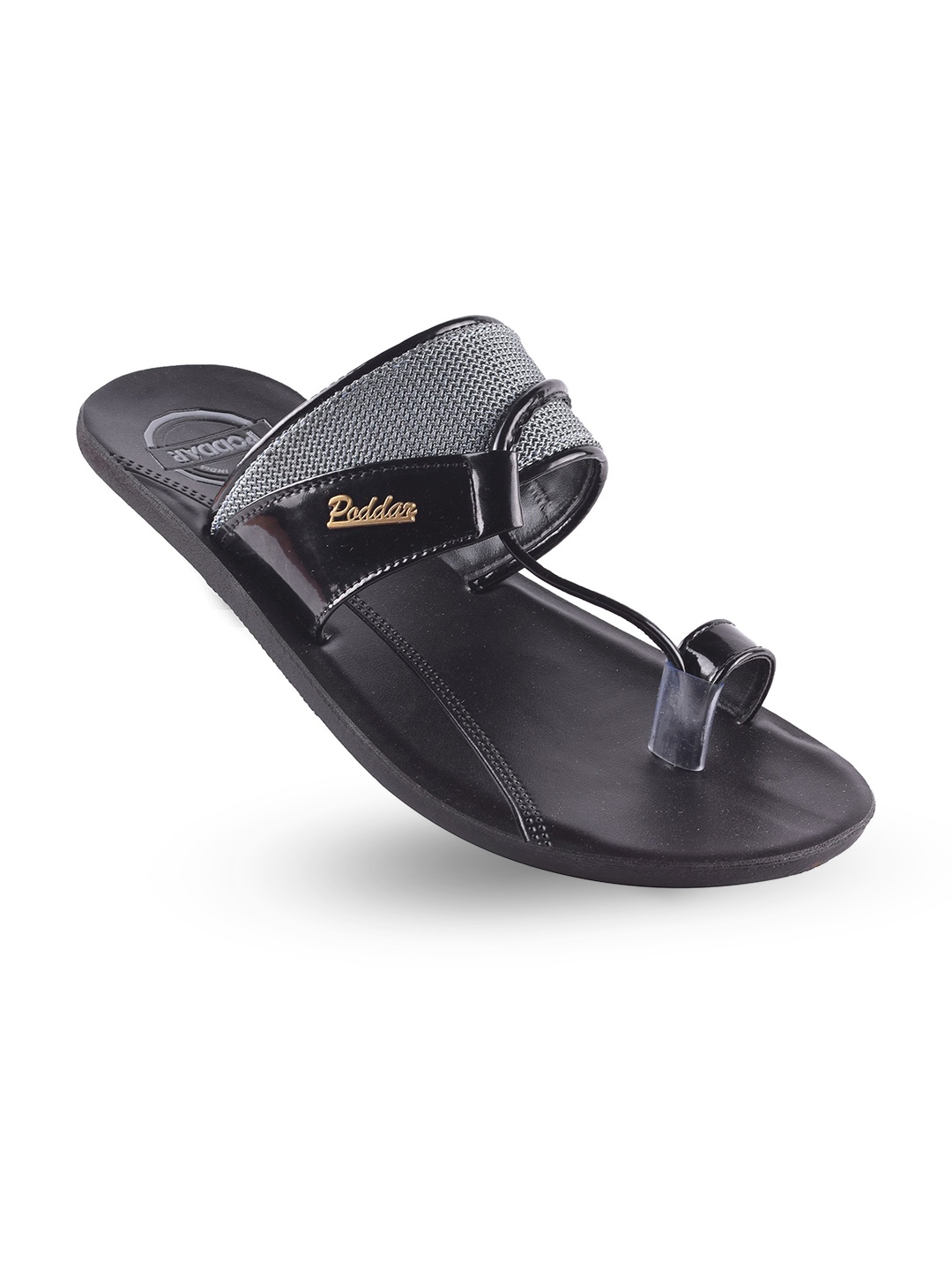 

Poddar Men Slip-On Comfort Sandals, Black