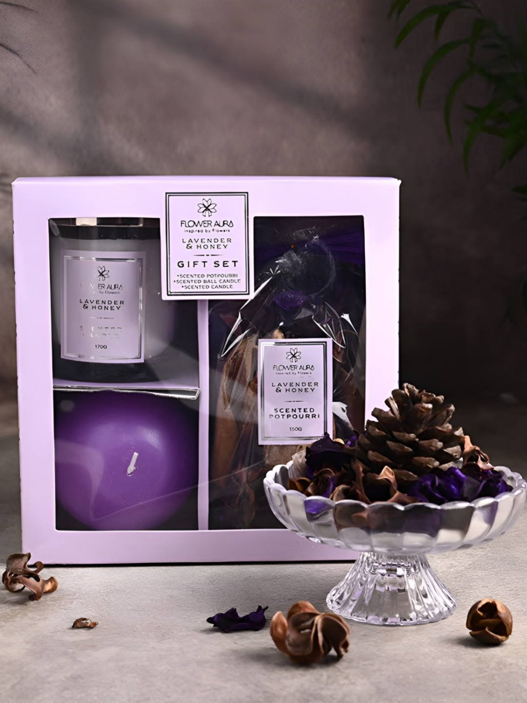 

Floweraura Lavender 3 Pieces Fragrance Gift Set