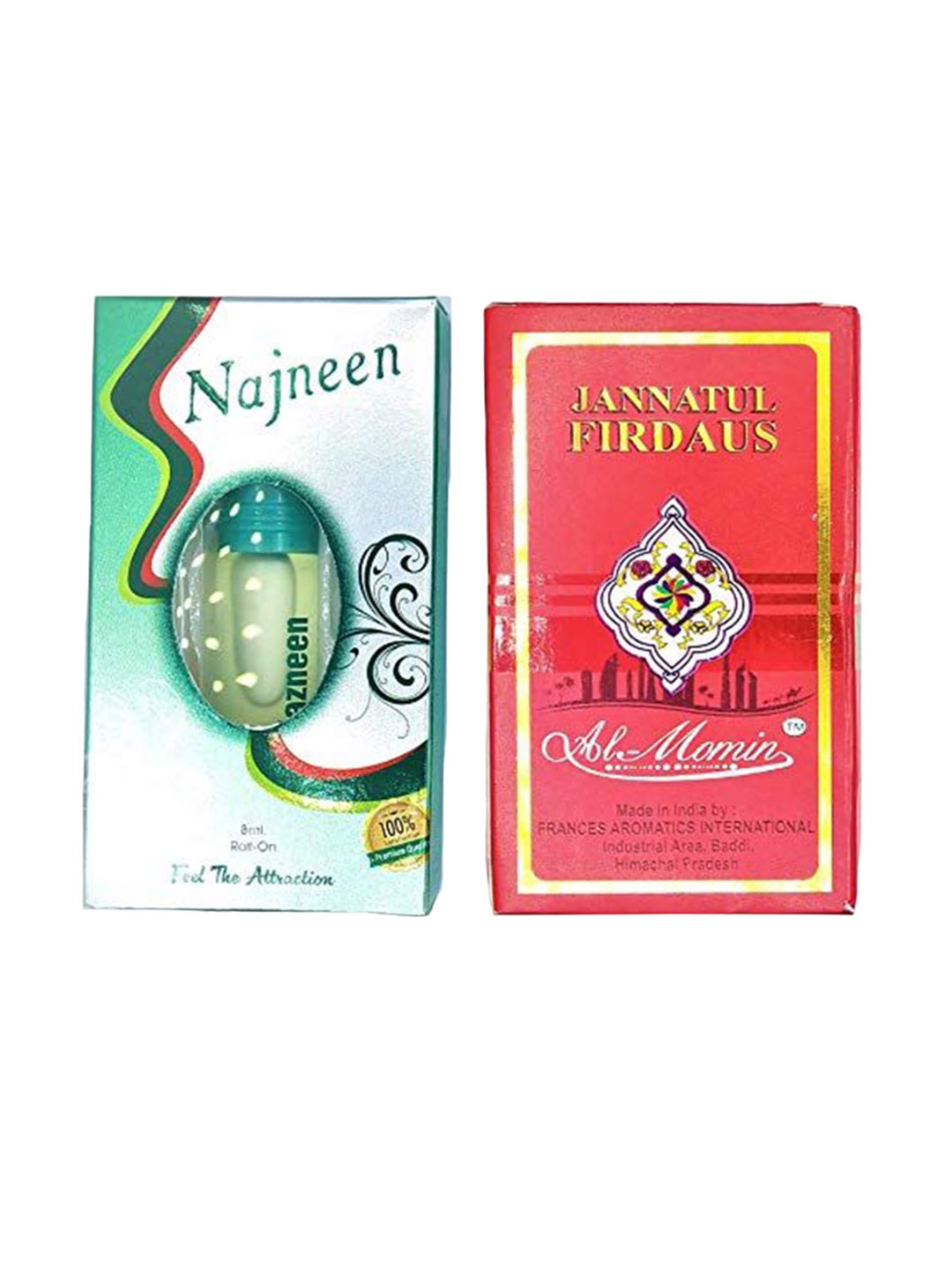 

RAVIOUR LIFESTYLE Set Of 2 Jannatul Firdaus & Nazneen Alcohol Free Attar - 8 ml Each, Transparent