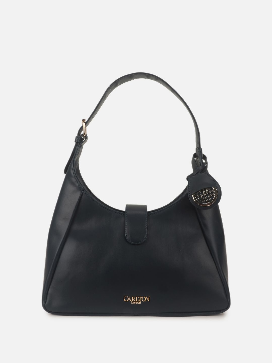 

Carlton London Structured Shoulder Bag, Navy blue