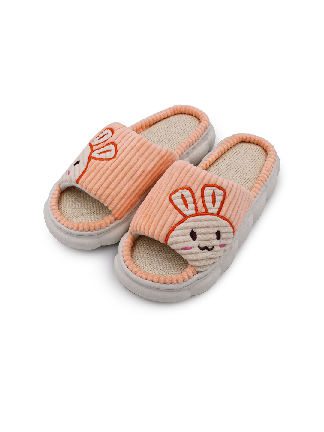 

JENNA Women Printed Room Slippers, Orange