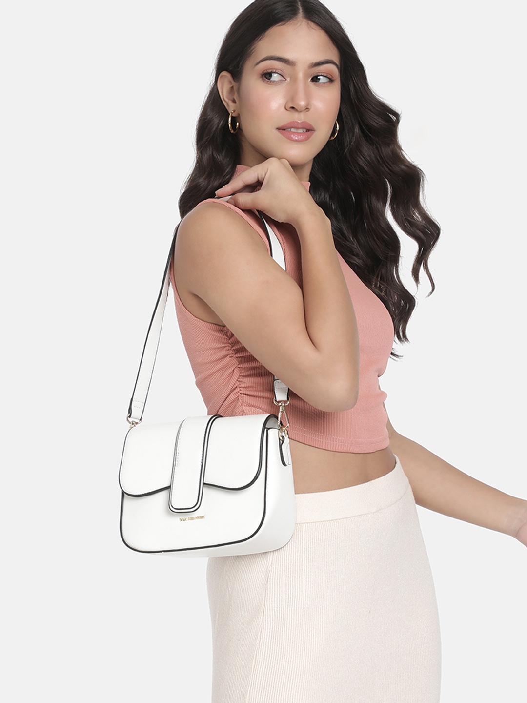 

Van Heusen Structured Sling Bag, White