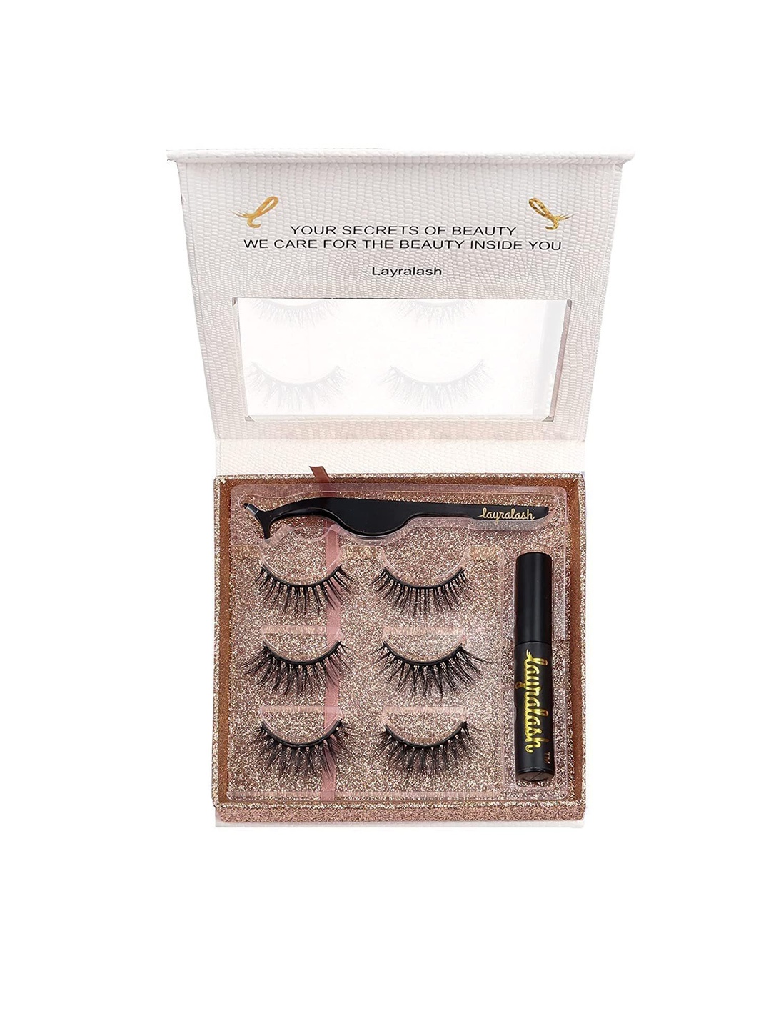 

Layralash Hotties Magnet Lashes With Liner & Tweezers, Black