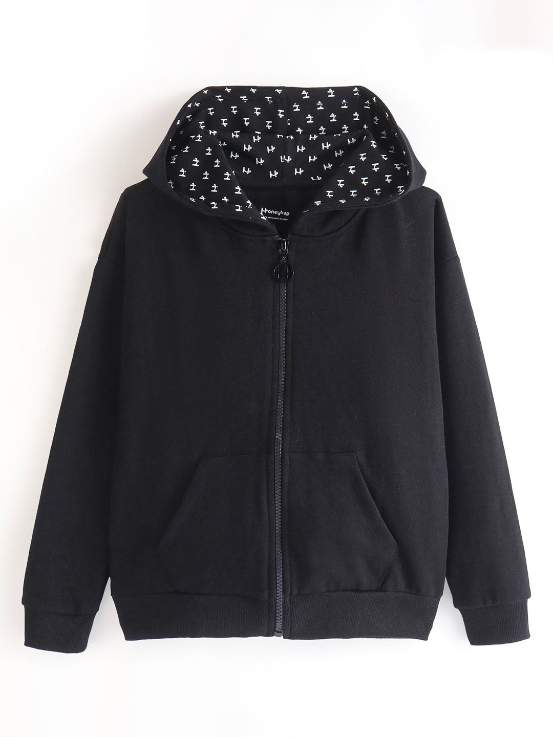 

Honeyhap Girls Hooded Sweatshirt, Black