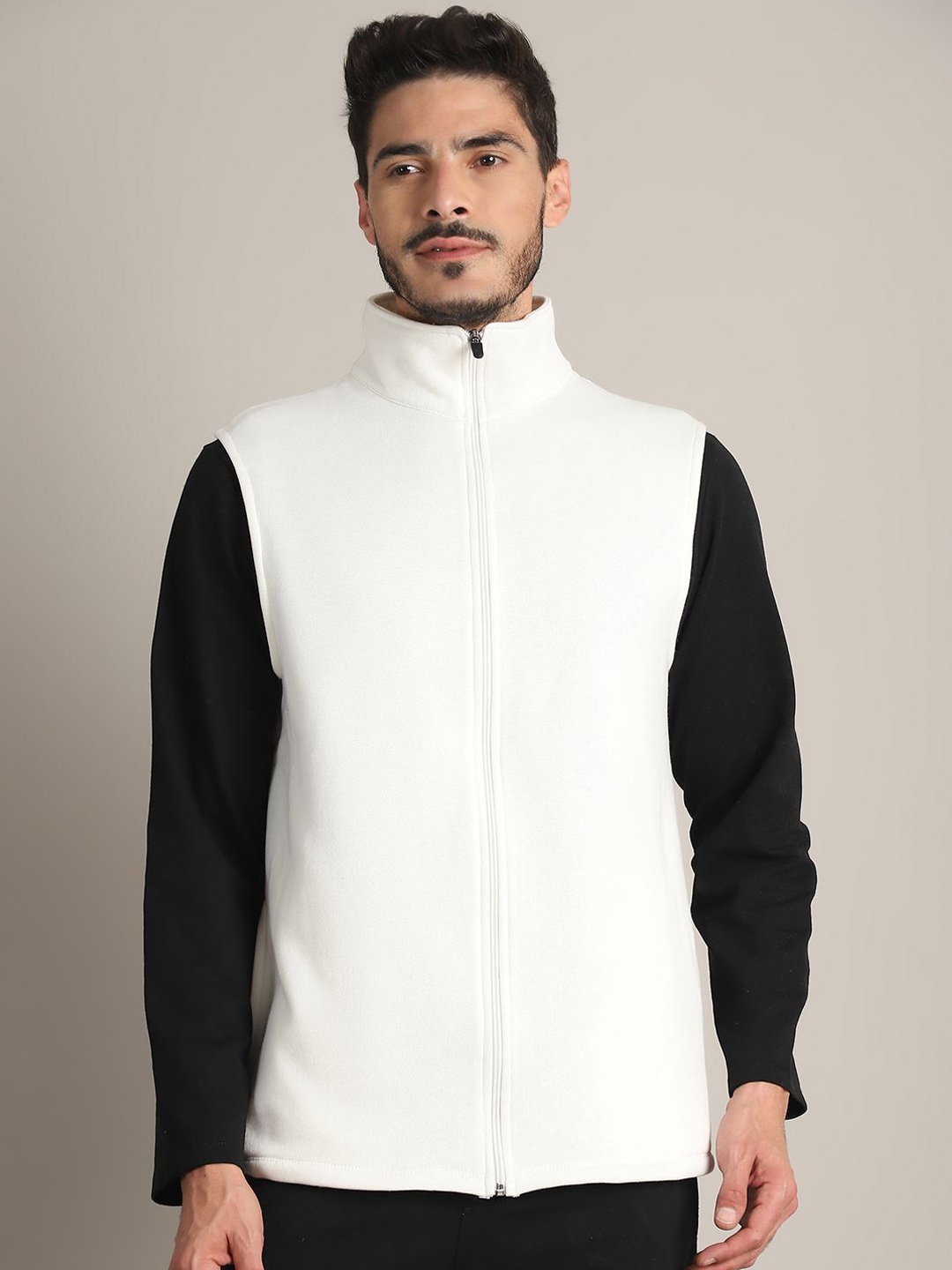 

Rute Men Open Front Jacket, White