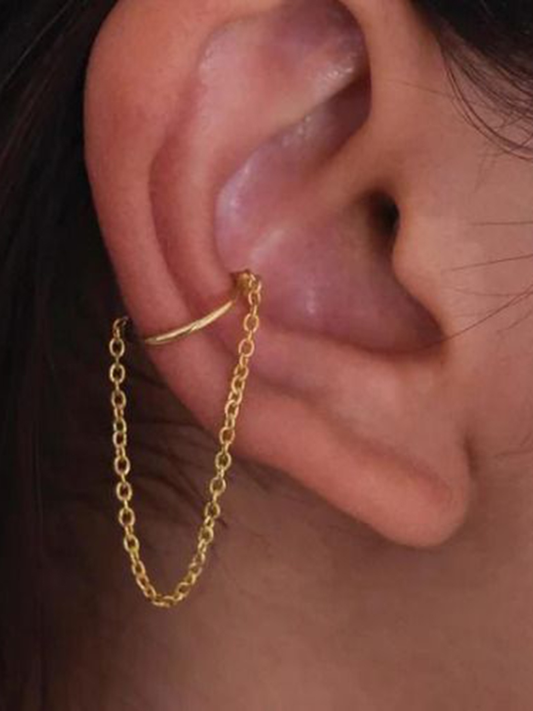 

Anushka Jain Jewellery Classic Ear Cuff Earrings, Gold