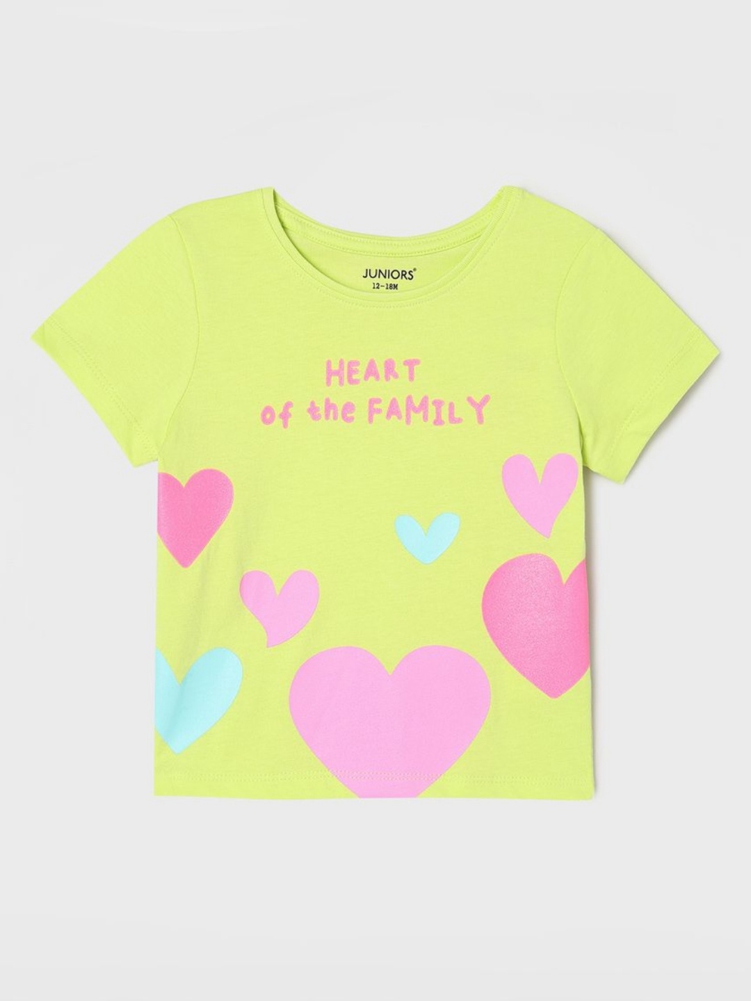 

Juniors by Lifestyle Girls Typography Printed T-shirt, Yellow