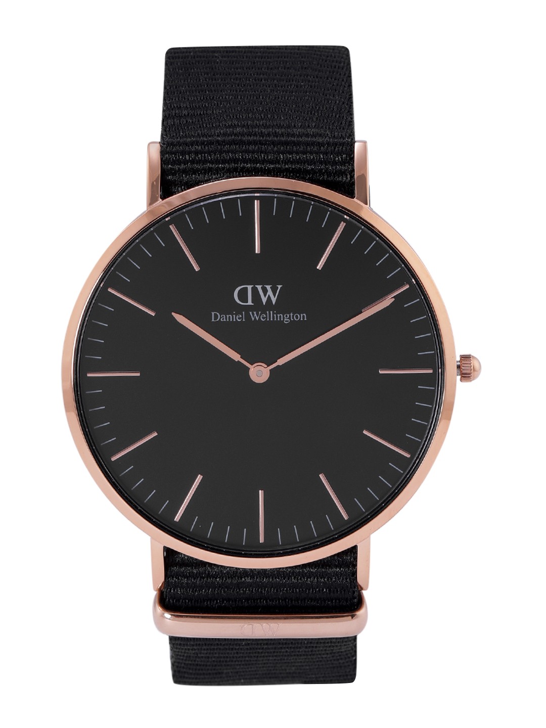 

Daniel Wellington Men Dial & Textured Straps Analogue Watch DW00100148K, Black