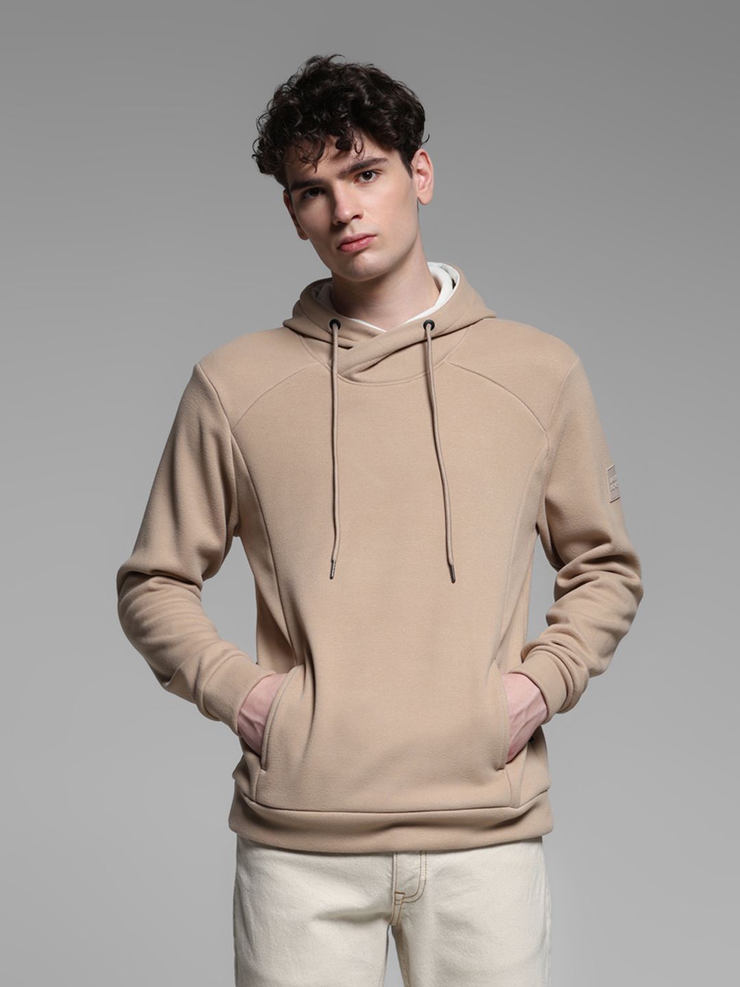 

Jack & Jones Men Hooded Sweatshirt, Beige