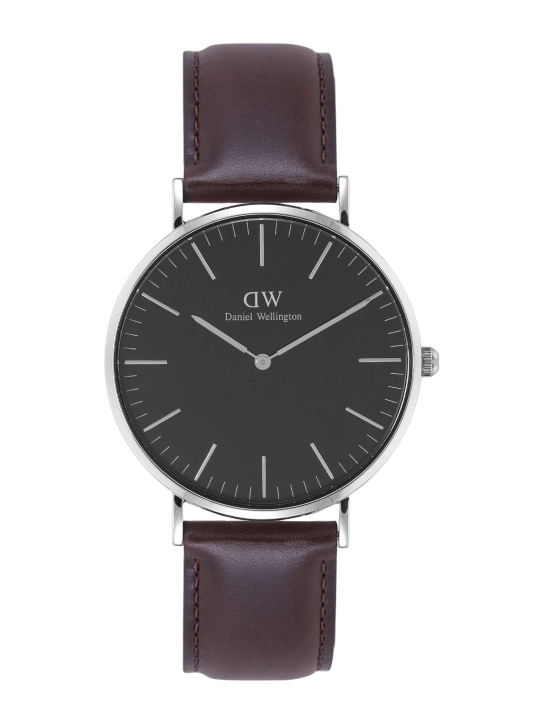 

Daniel Wellington Men Dial & Leather Straps Analogue Watch DW00100131K, Black