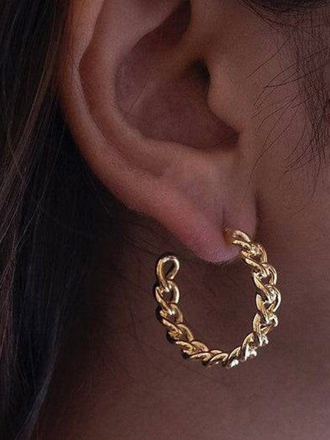 

Anushka Jain Jewellery Classic Hoop Earrings, Gold