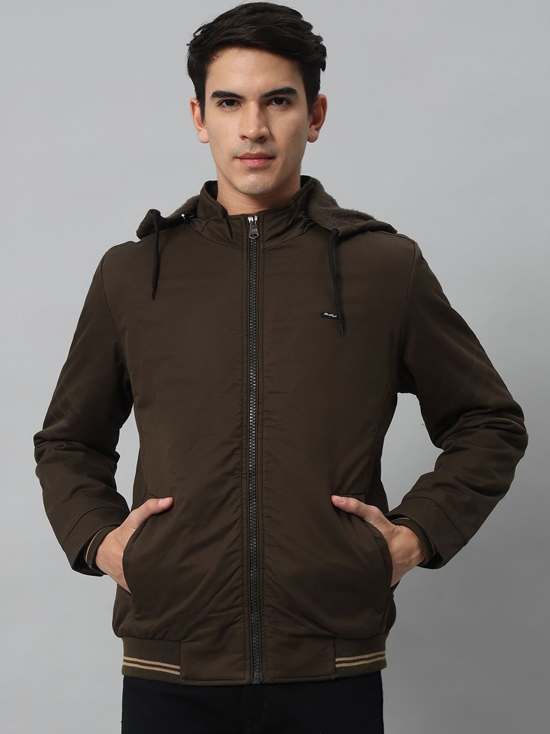 

AR-FIT Men Cotton Water Resistant Open Front Jacket, Olive