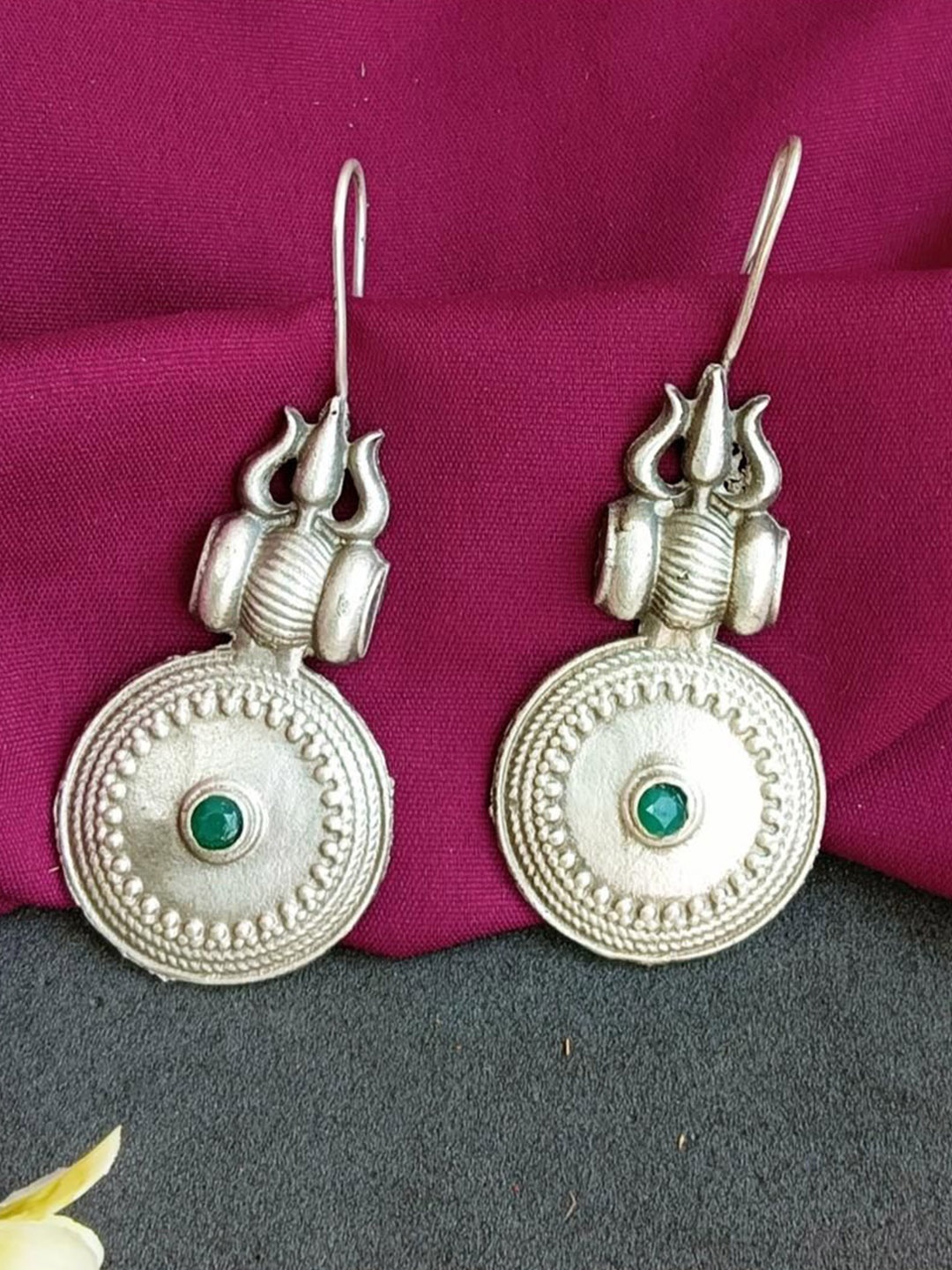 

Efulgenz Silver-Plated Classic Crystals Drop Earrings