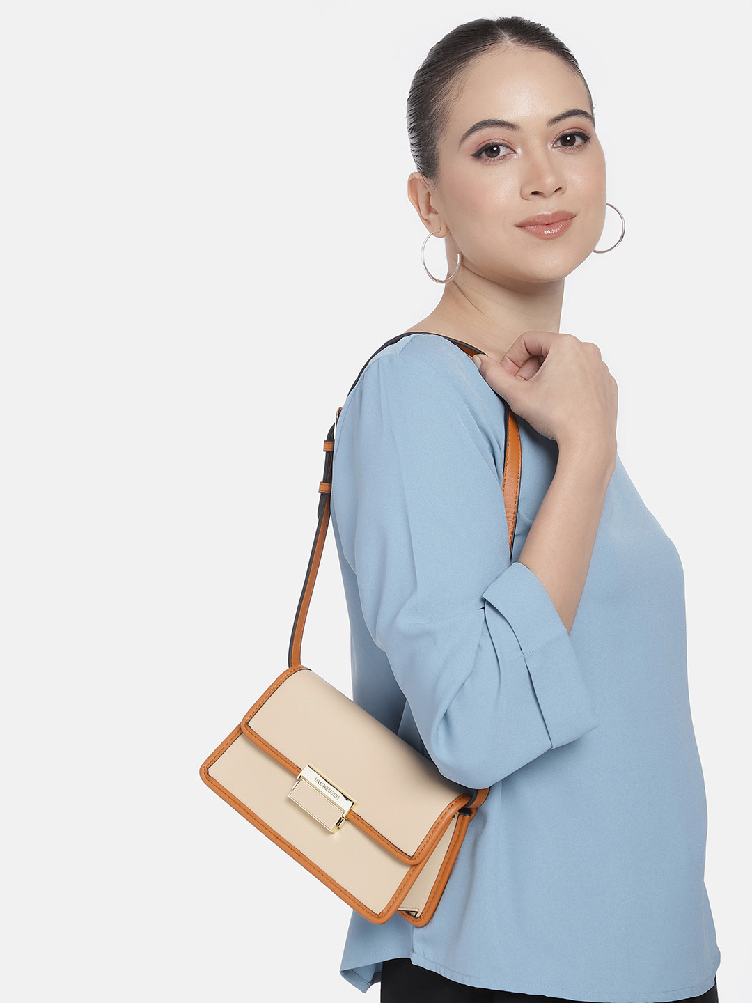 

Van Heusen Structured Shoulder Bag, Beige