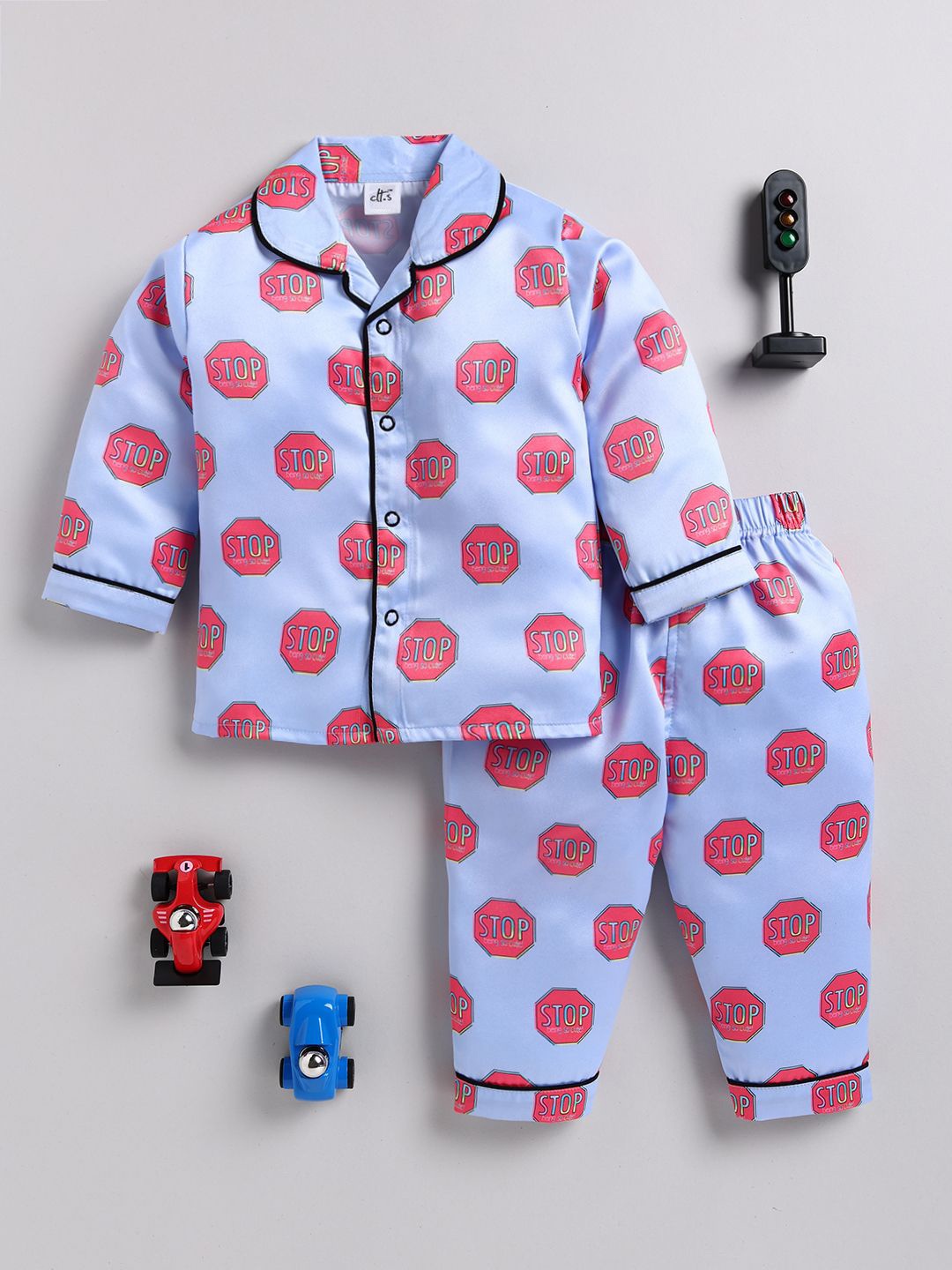 

Clt.s Kids Printed Night suit, Blue