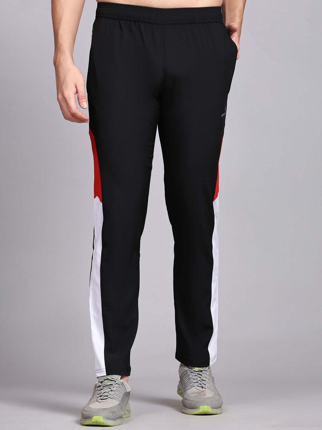 

Dpassion Men Regular Fit Running Sports Track Pants, Black