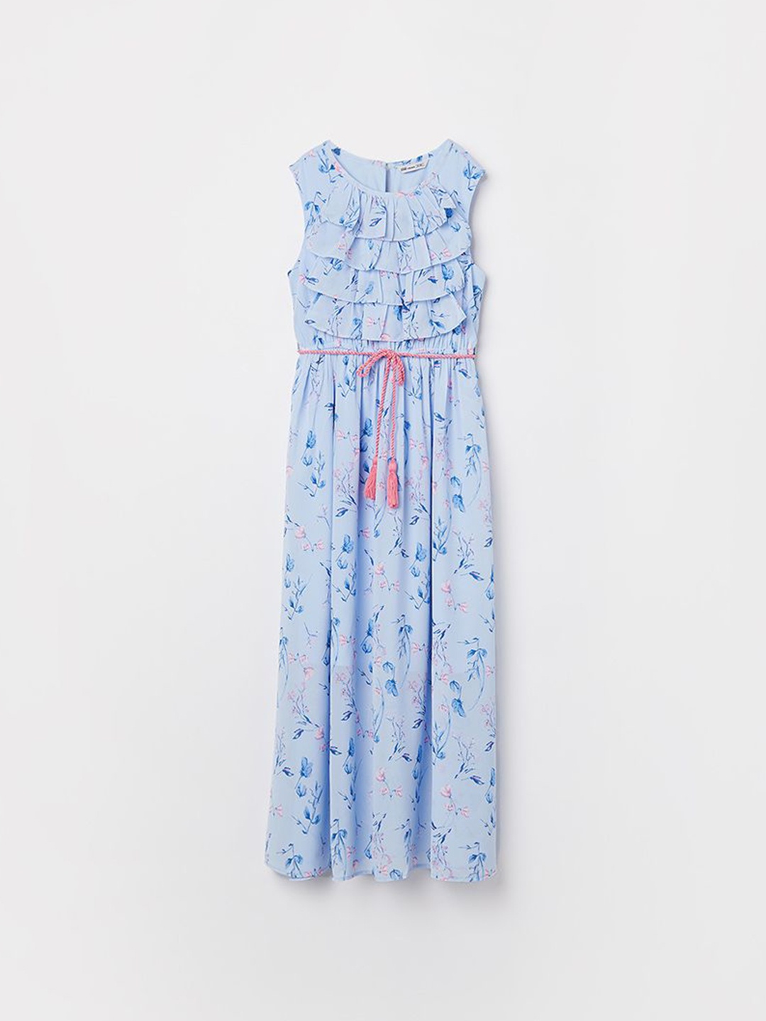 

Fame Forever by Lifestyle Girls Floral Printed Maxi Dress, Blue