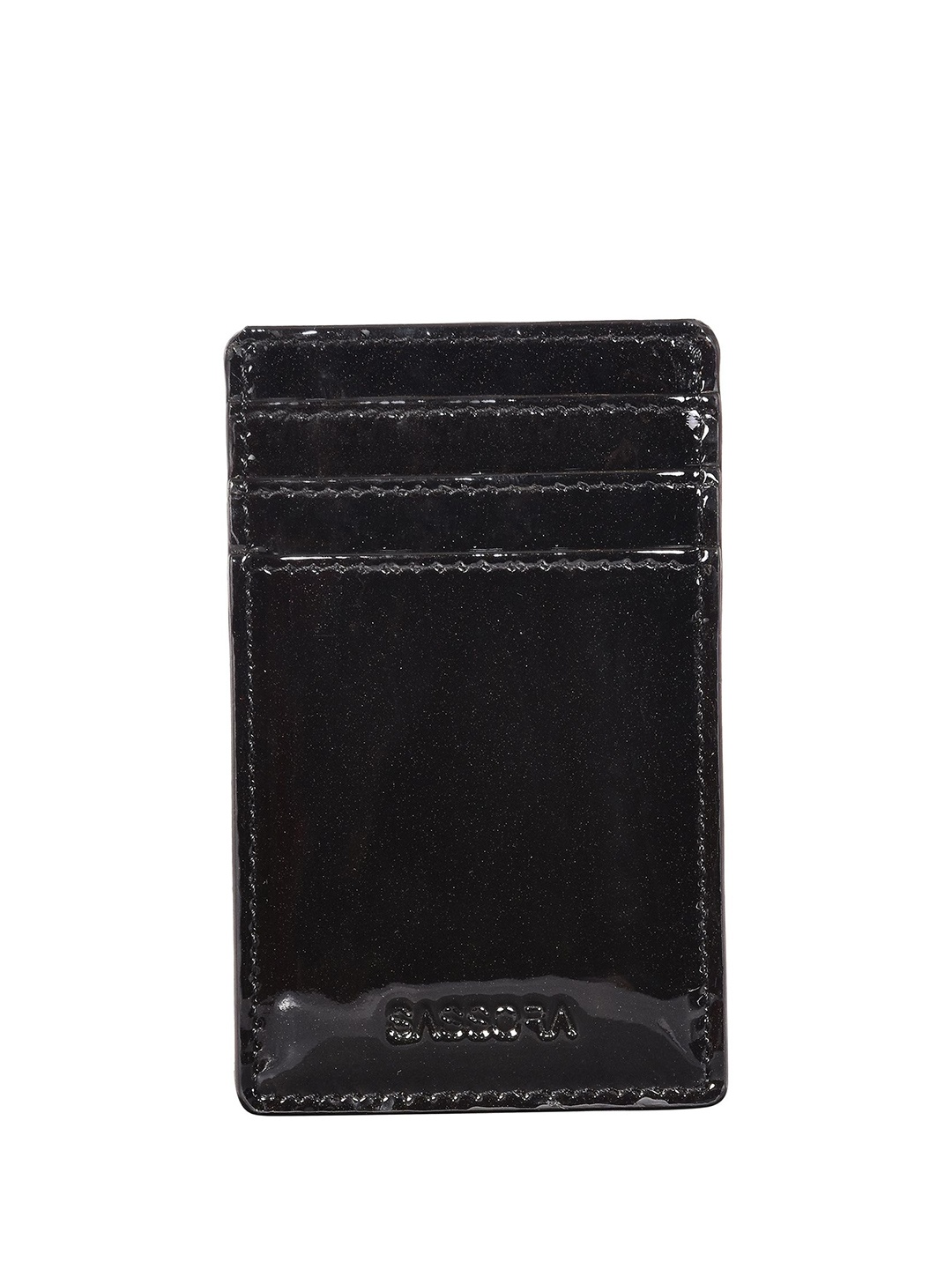 

Sassora Unisex Leather Money Clip, Black