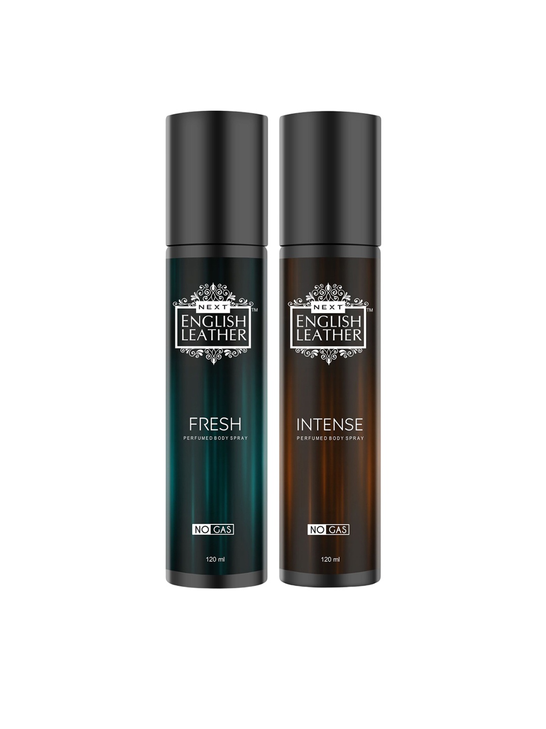 

NEXT CARE Set Of 2 Fresh & Intense Alcohol-Free Perfumed Body Spray - 120 ml Each, Black