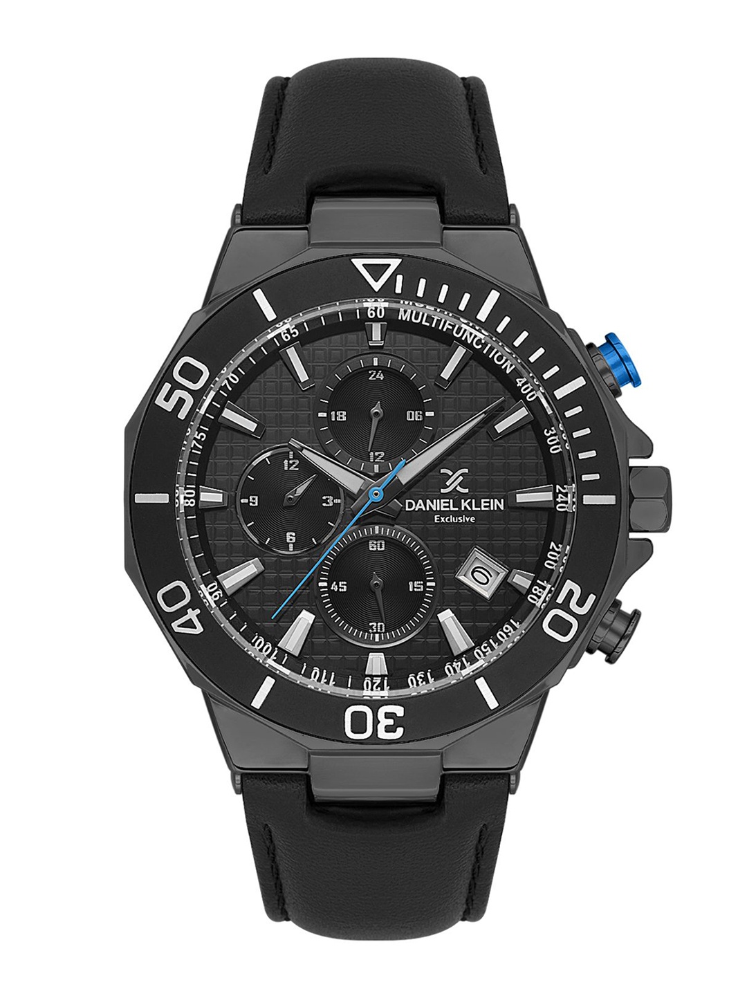 

Daniel Klein Men Dial & Leather Straps Analogue Watch DK.1.13841-3, Black