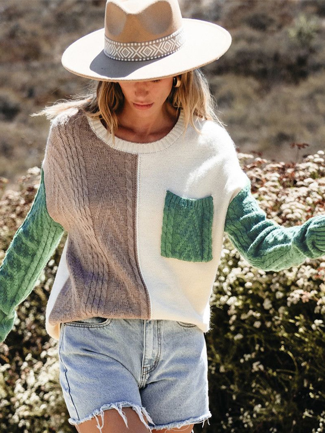 

StyleCast Women Cable Knit Pullover Sweater, White