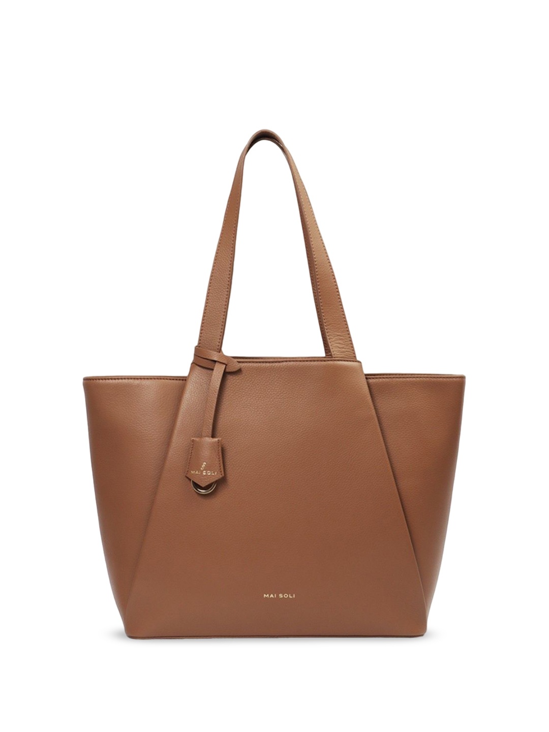 

Women Hazelnut Genuine Leather Clover Tote Bag, Tan