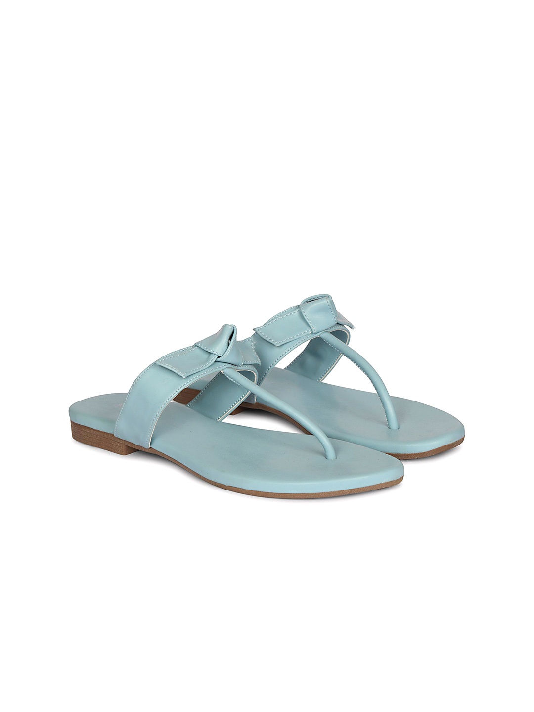 

Mast & Harbour Women T-Strap Flats, Blue