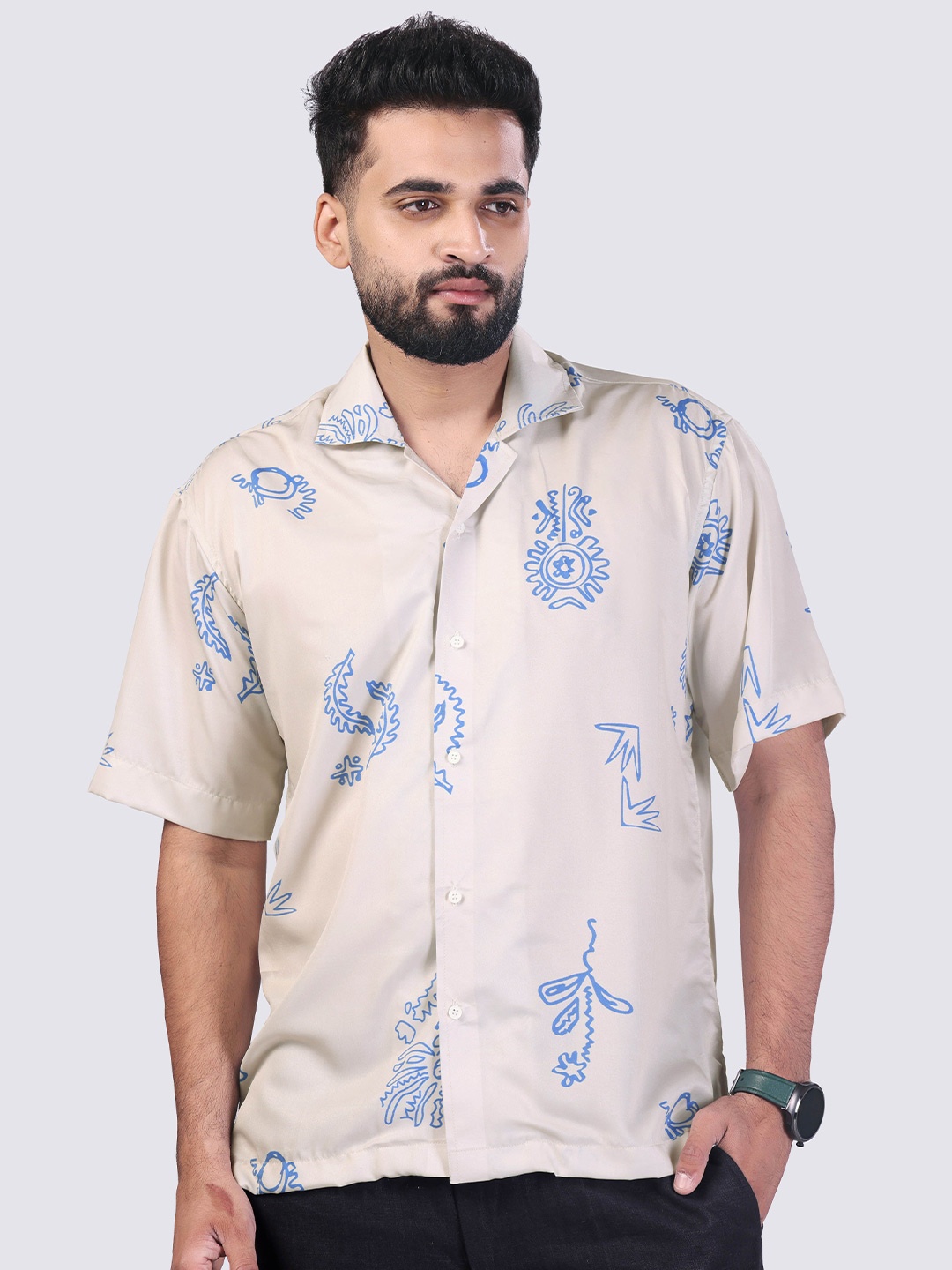 

Cultura Studio Men Comfort Floral Opaque Printed Casual Shirt, Multi