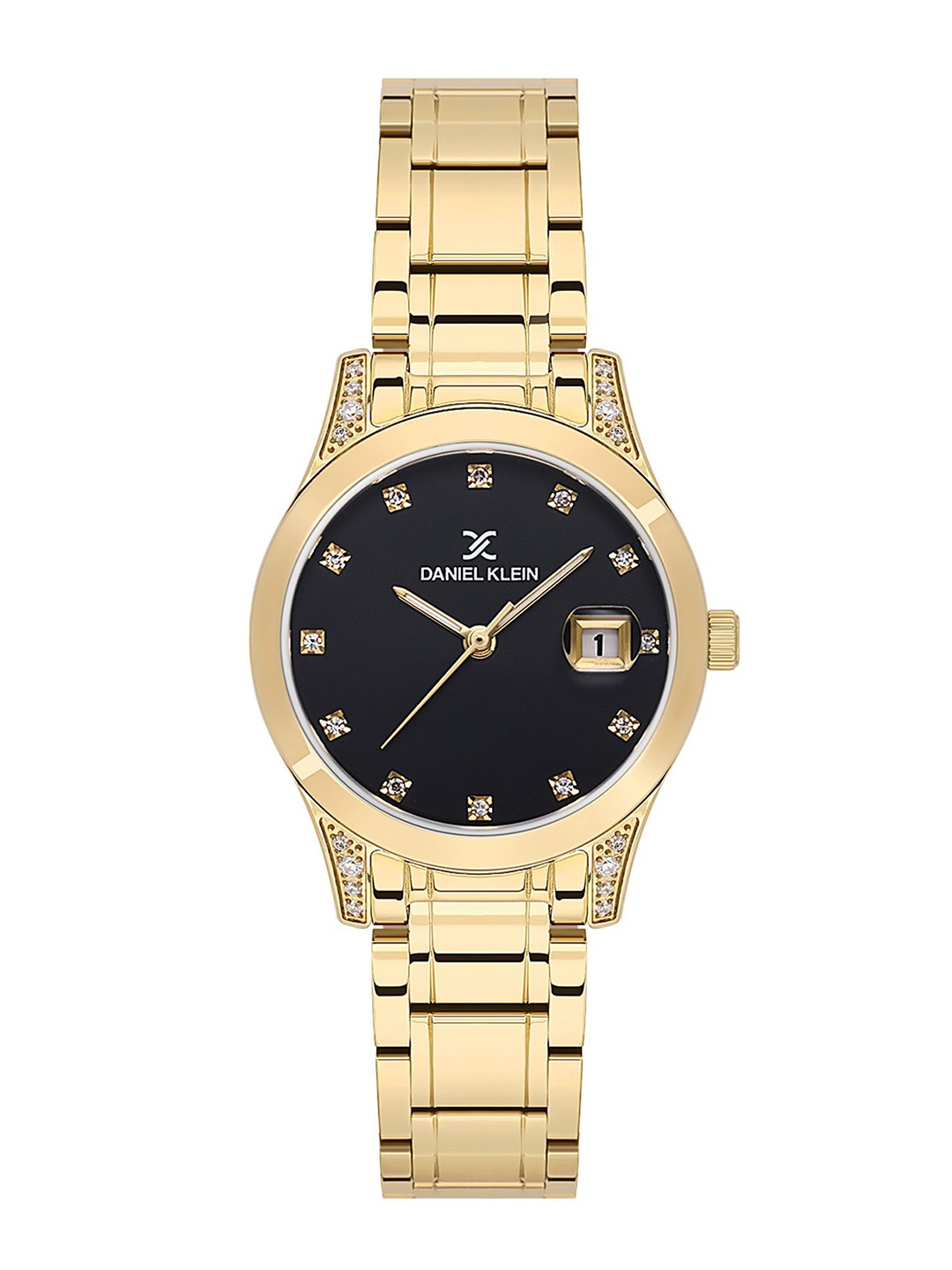 

Daniel Klein Women Embellished Dial & Bracelet Style Straps Analogue Watch DK.1.13782-3, Black