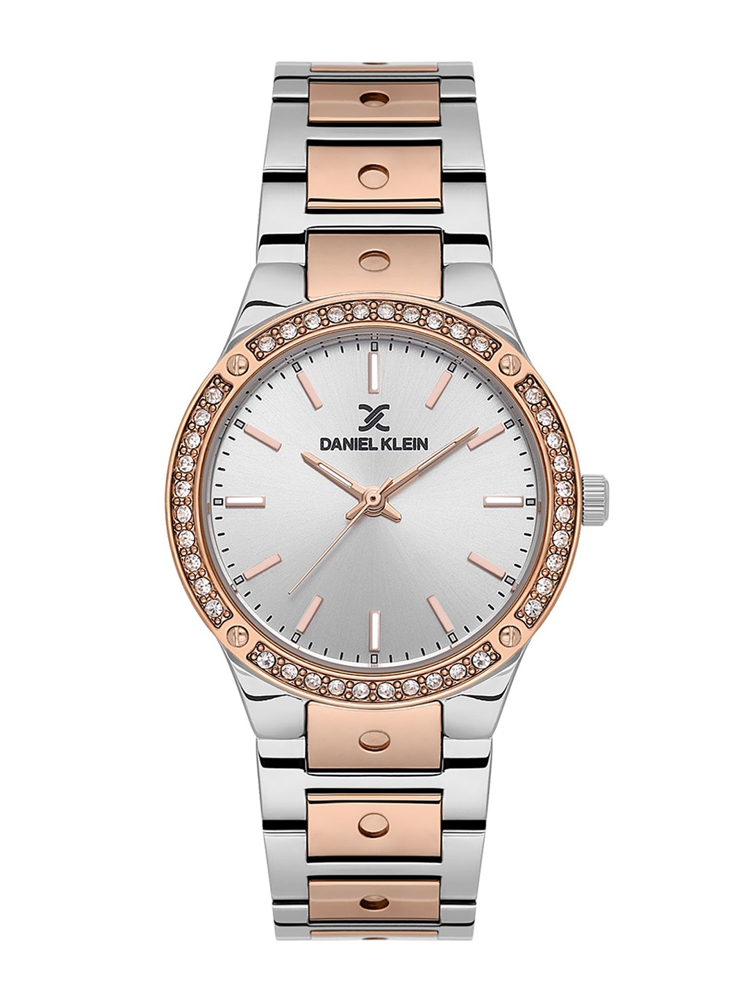 

Daniel Klein Women Embellished Dial & Bracelet Style Straps Analogue Watch DK.1.13778-5, Silver