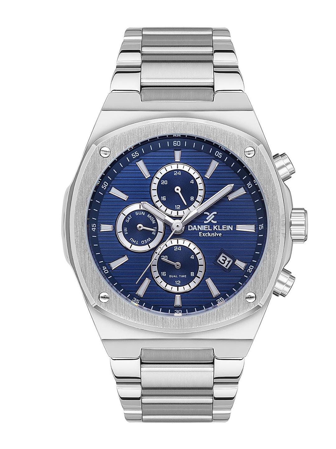 

Daniel Klein Exclusive Men Dial & Bracelet Style Straps Analogue Watch DK.1.13413-3, Blue