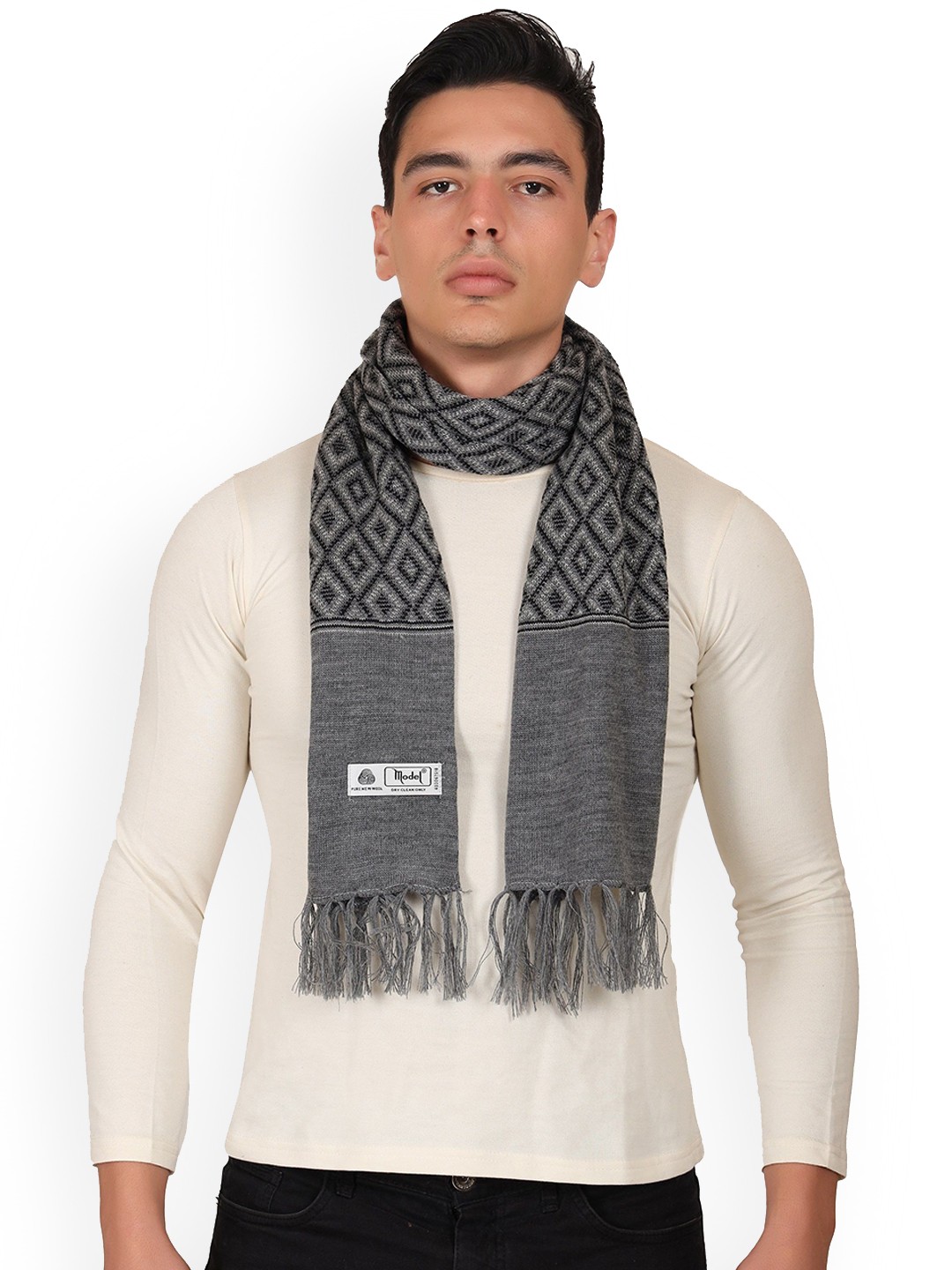 

Model Men Merino Wool Mufflers, Grey