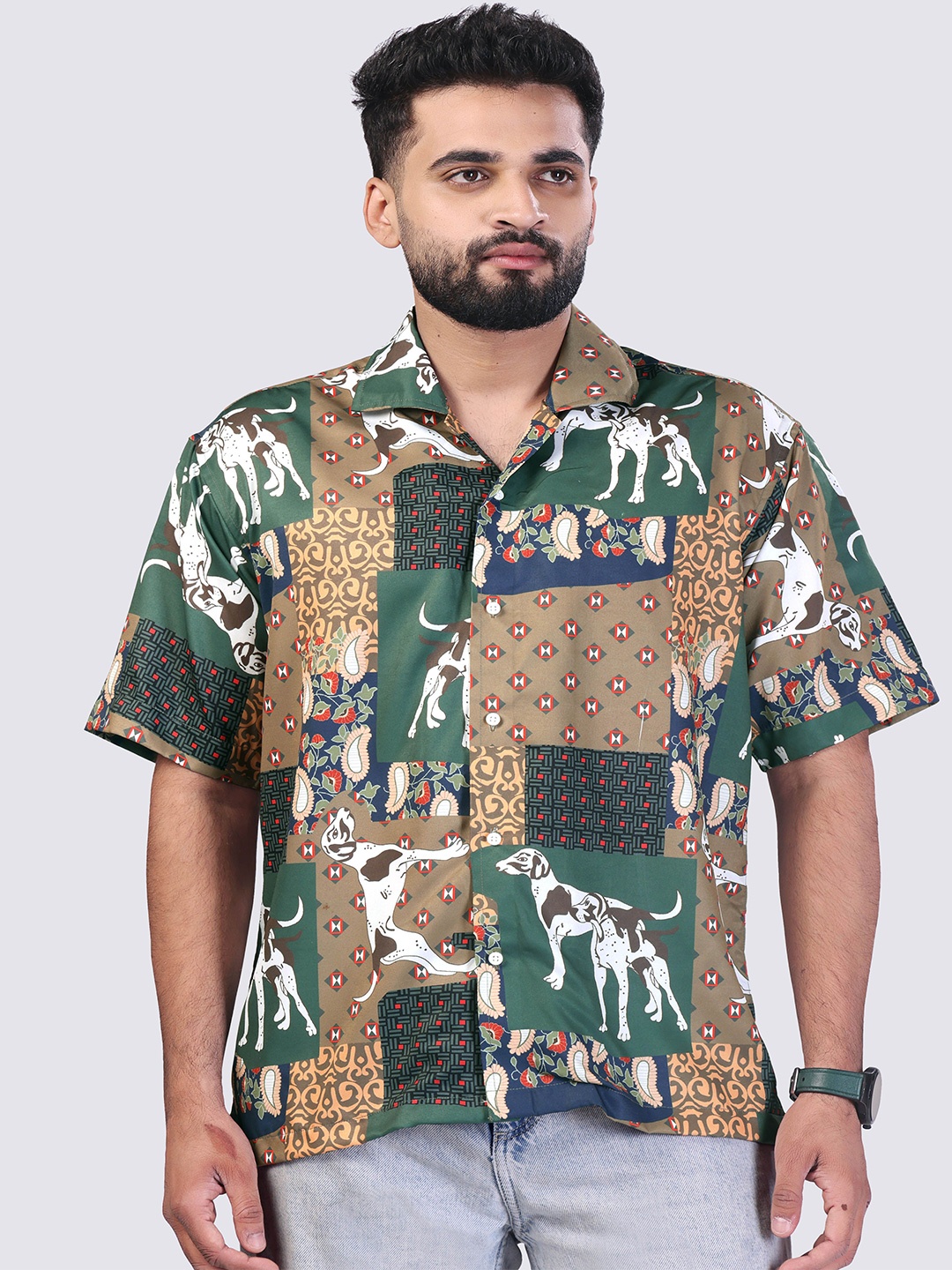 

Cultura Studio Men Comfort Printed Casual Shirt, Multi