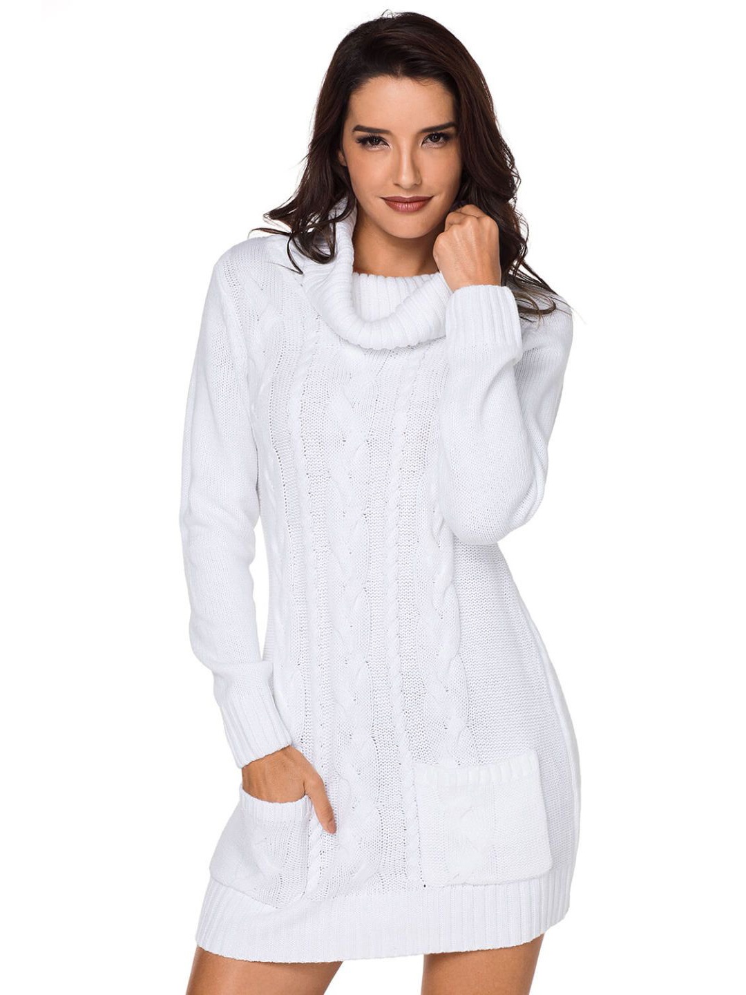 

StyleCast Women Mini Jumper Dress, White