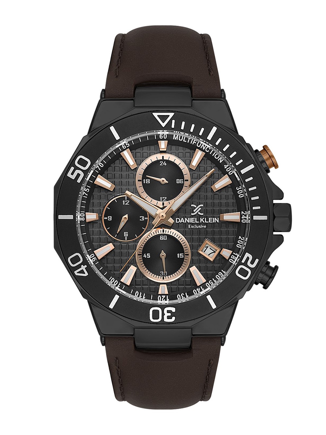 

Daniel Klein Men Dial & Leather Straps Analogue Watch DK.1.13841-5, Brown