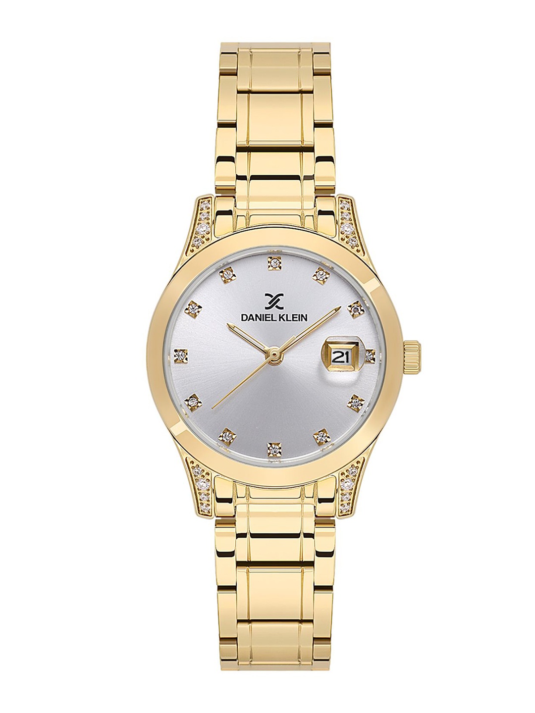 

Daniel Klein Women Embellished Dial & Bracelet Style Straps Analogue Watch DK.1.13782-2, Silver