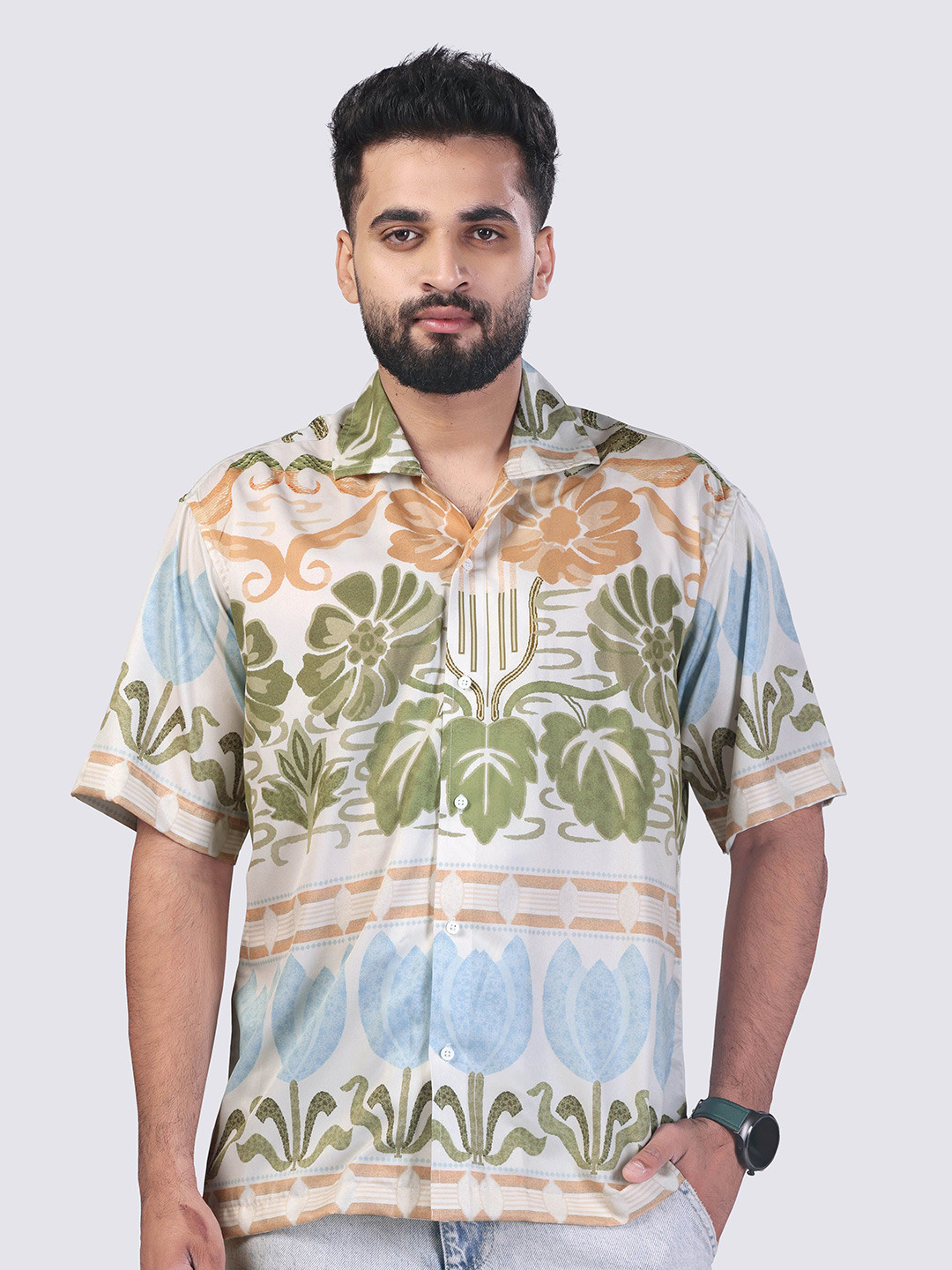 

Cultura Studio Men Comfort Printed Casual Shirt, Multi