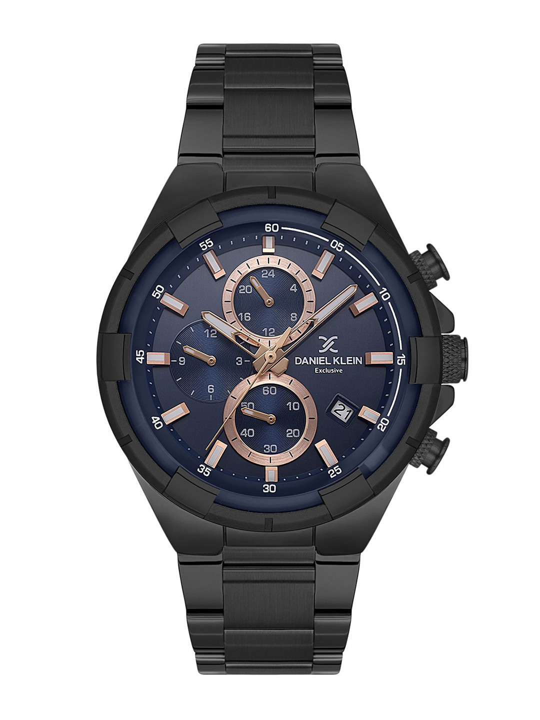 

Daniel Klein Men Dial & Bracelet Style Straps Analogue Watch, Blue