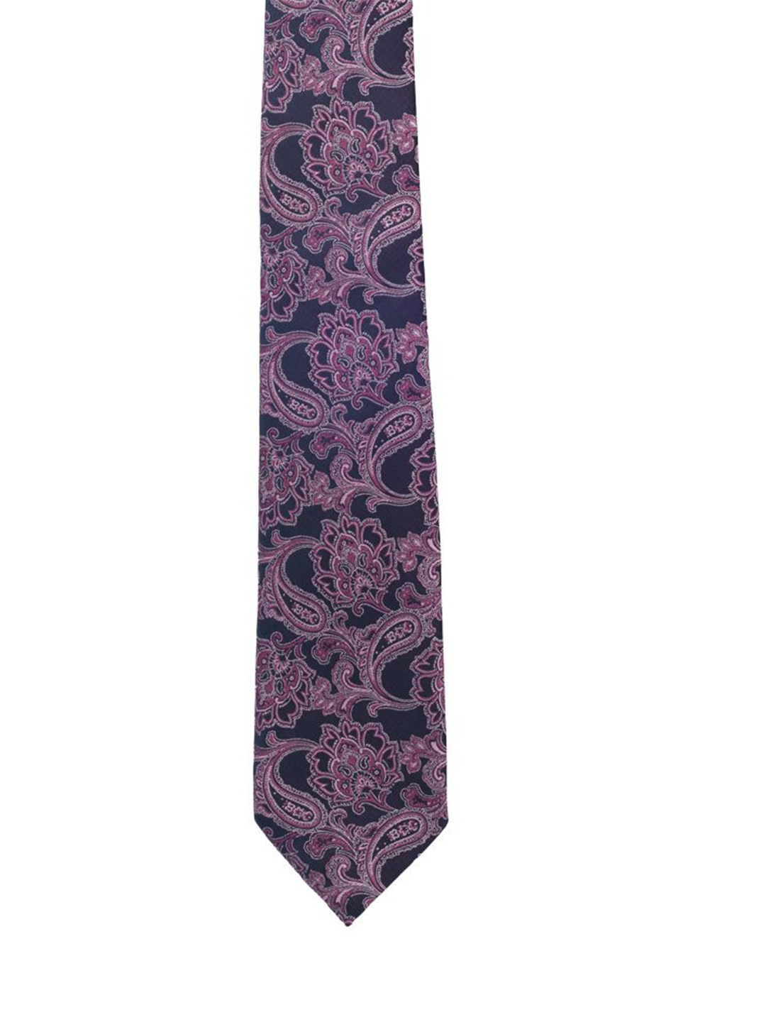 

Cazzano Men Printed Broad Open Tip Tie, Purple