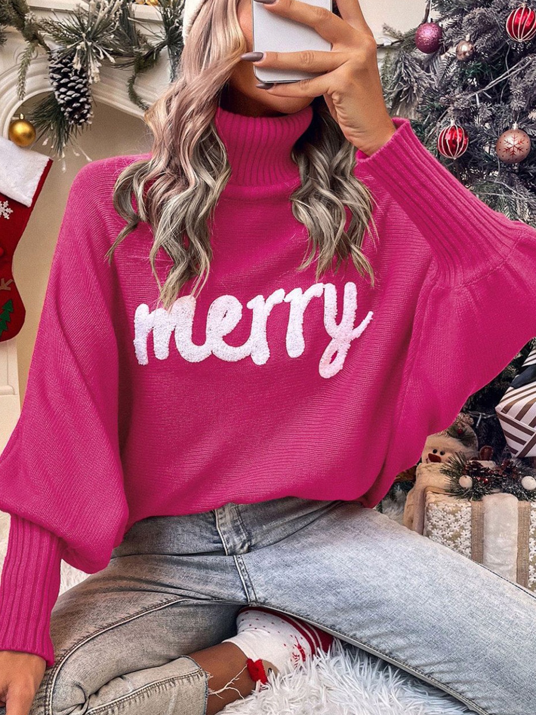 

StyleCast Women Typography Printed Pullover, Pink